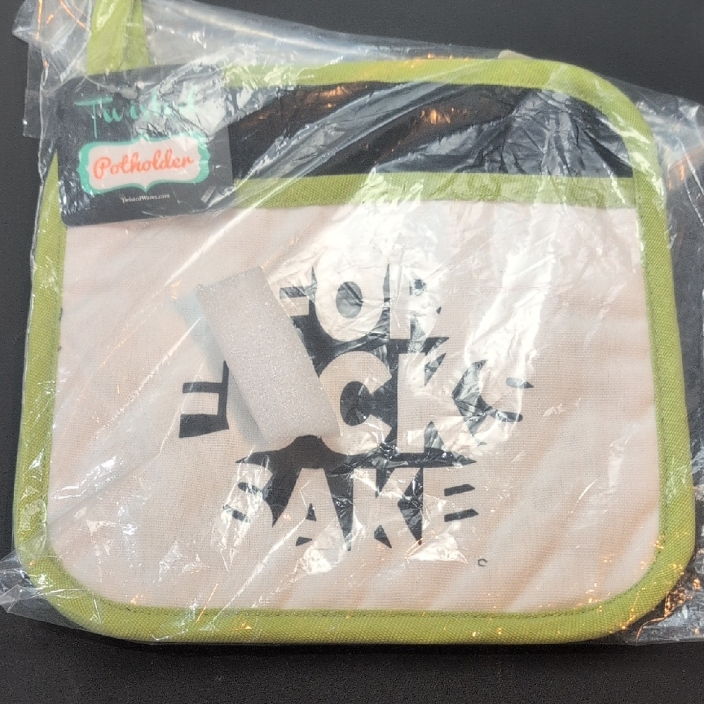 Gag Gift --Potholder  -- Language Warning --